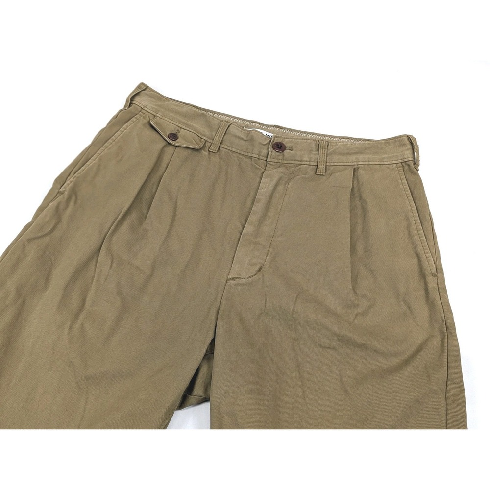 Alex Mill‎ Pants Mens 30x25 Khaki Stretch Chino Pleated Cuffed Taper Casual